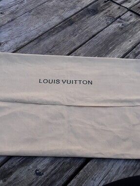 LOUIS VUITTON Authentic Large Envelope Flap Cotton Handbag Dust Bag 13.5x20